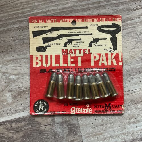 Mattel Fanner Bullet Pak Sealed Cap Guns Ammo "